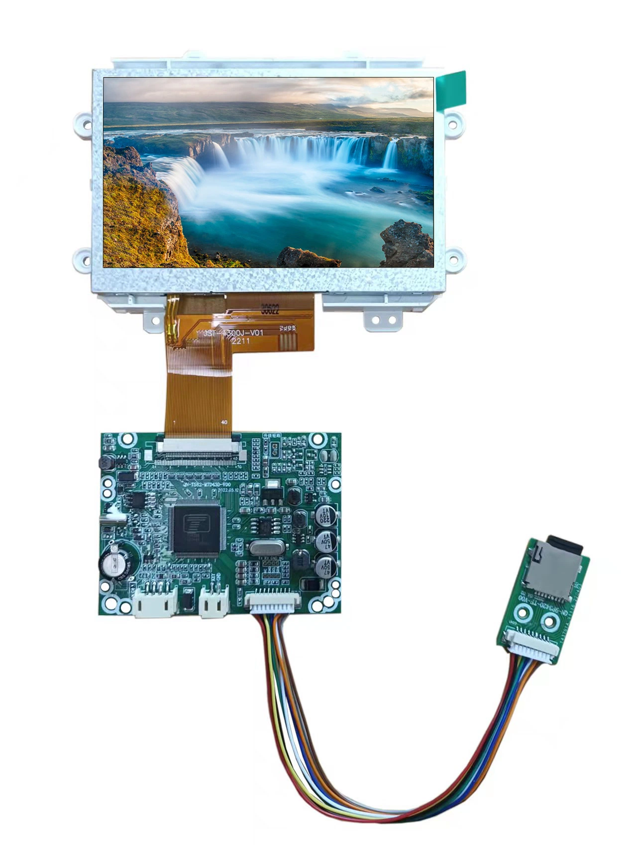 شاشة عرض TFT LCD مقاس 4.3 بوصة واجهة RGB بدقة 480X272، شاشة IPS ذات 40 سنًا، للجهاز المنزلي للسيارة Doorbell Intercom