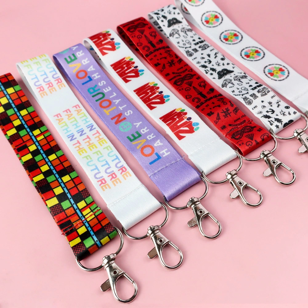 Personalizado caliente de Venta al por mayor de China Los niños Lanyard poliéster Impresora de sublimación Celular Cordón colgando del cuello