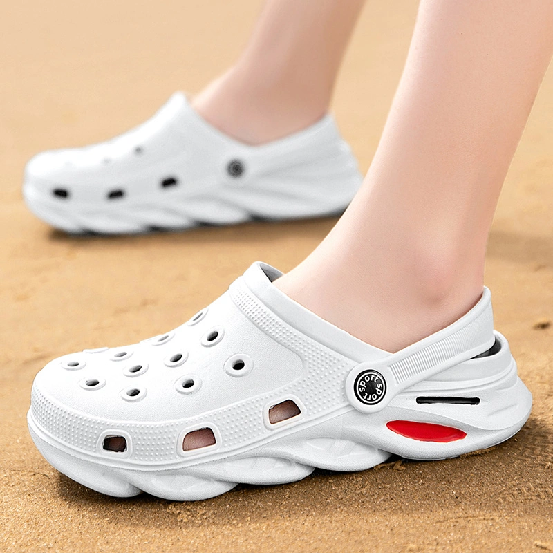 Zuecos unisex personalizados para el verano, pantuflas antideslizantes para caminar, zapatos de jardín para hombres de EVA