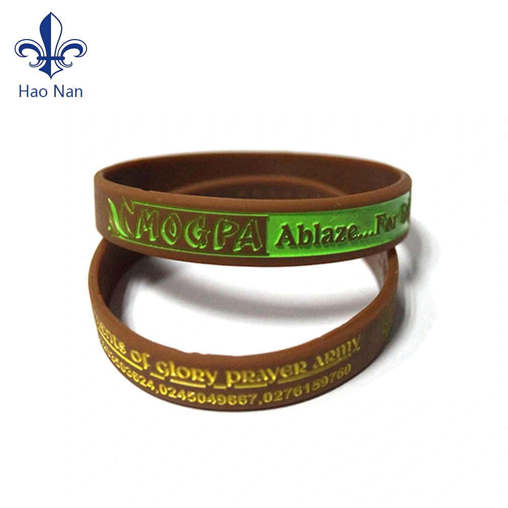 Promotional Gifts Custom Debossde Silicone Rubber Wristbands