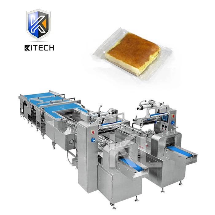 KL-250 High Speed Automatische Verpackungslinie für manuelle Brotform Füllen Siegelverpackung Fluss Verpackung Verpackung Füllen Versiegelungsmaschine