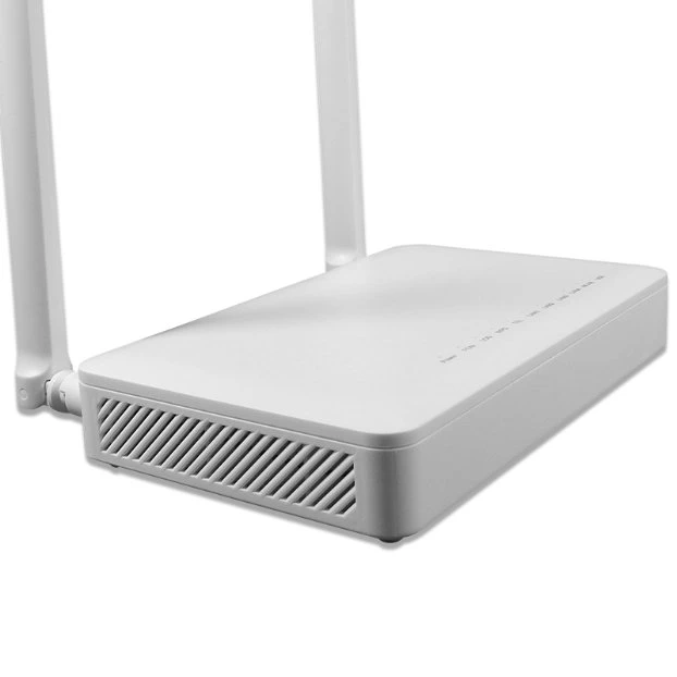 Neues FTTH-Glasfasermodem GEPON auf Englisch Firmware 4GE 1pots Externe Antenne GPON ONU F670L