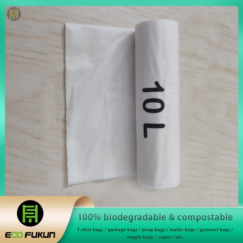 Biodegradable Flat Top Garbage Bags, Small Trash Liners, Sturdy Food Scrap Bags Certified by Bpi and Ok Compost Home, Biodegradable Trash Liners, Star-Seal