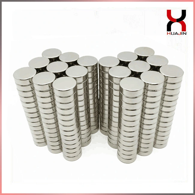 Small Round Disc Neodymium/NdFeB Magnet with Nickel Plating