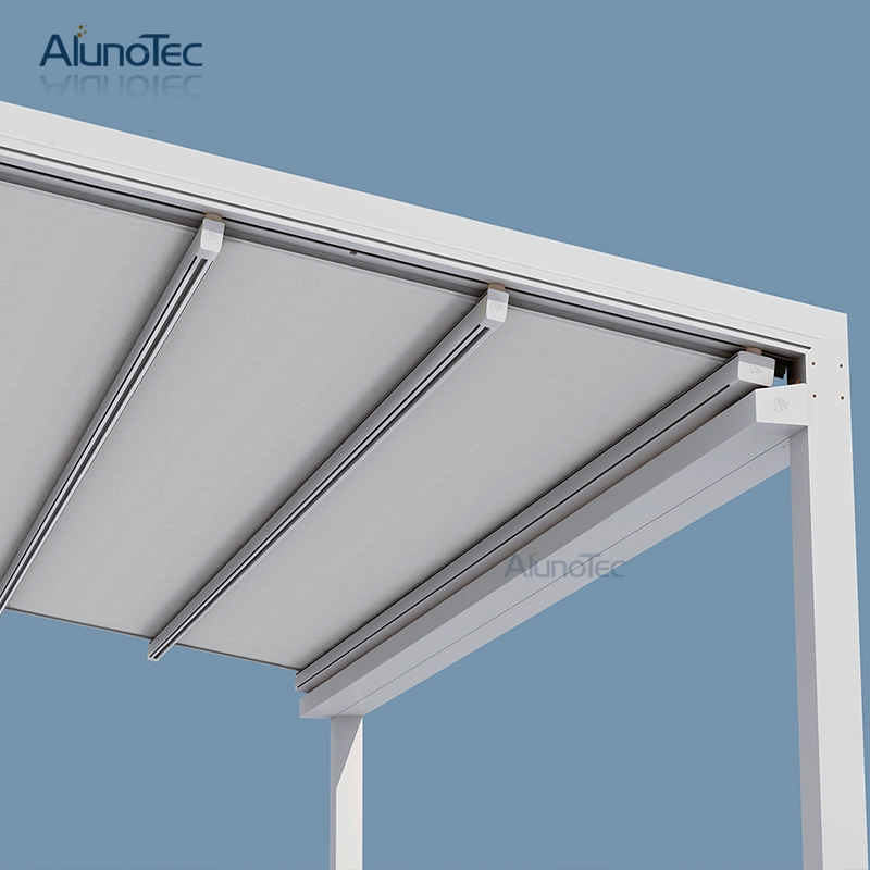 AlunoTec Awning Retracted Pergola Garden Patio Awning for Living Space