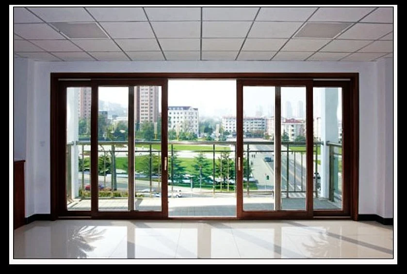 Double Glazed Aluminum Sliding Window Aluminium Doors