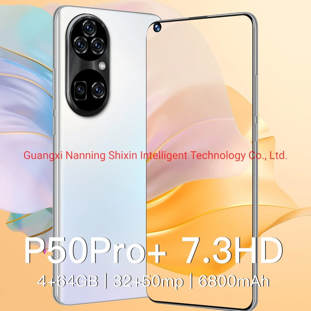 Hot Global Version P50PRO+ Android Smartphone P50PRO+ HD Large Screen 4+64GB Mobile Phones