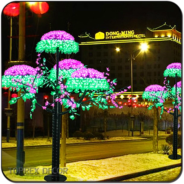 Wholesale/Supplier Promotion Christmas Mushroom Trees Outdoor IP65 High Brightness Artificial Plants with LED Lights