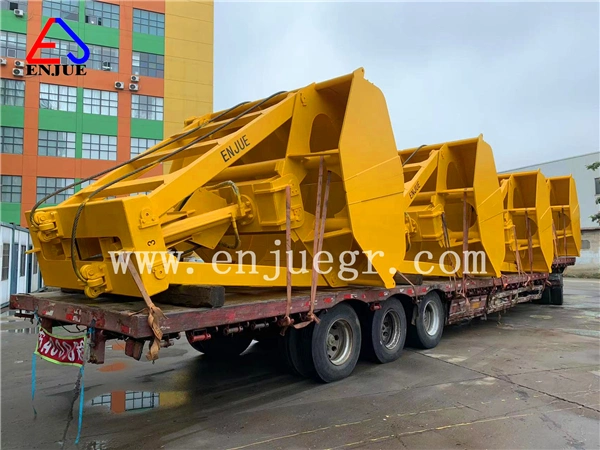 24t /35t/30t Enjue Marine Deck Crane Single Rope Hook on Clamshell Grab Bucket for Sale in China with Radio Remote Controlled