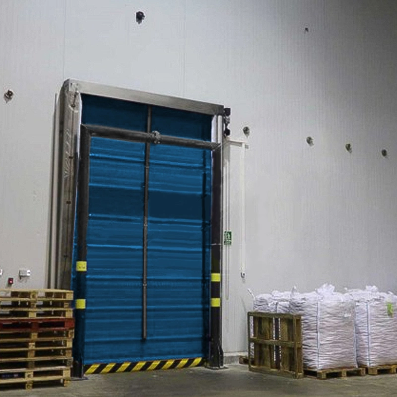 Porte hangar industrielle en PVC automatique résistante au vent