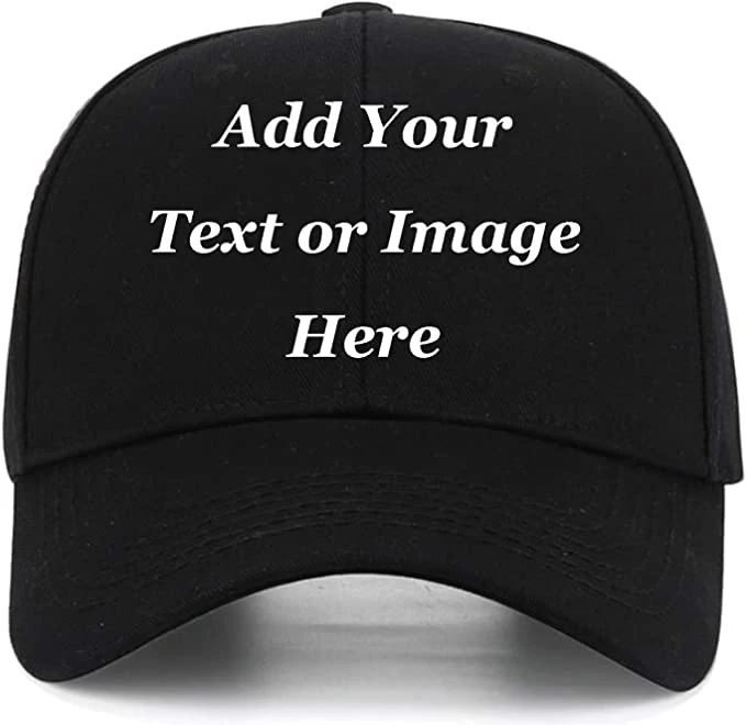 Custom Baseball Caps with Your Text, Personalized Adjustable Trucker Caps Casual Sun Peak Hat for Gifts