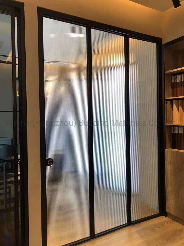 precio de fábrica china cocina Salón utilizar vidrio interior puerta plegable de corredera