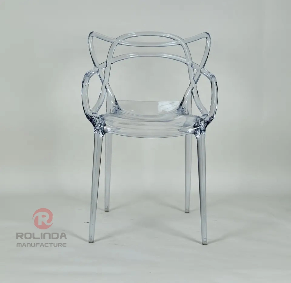 Modern Minimalist Designer Fashion Creativity Ins Transparent Crystal Chair Hotel Restaurant Wedding Acrylic Chair Keeper Clear Chair