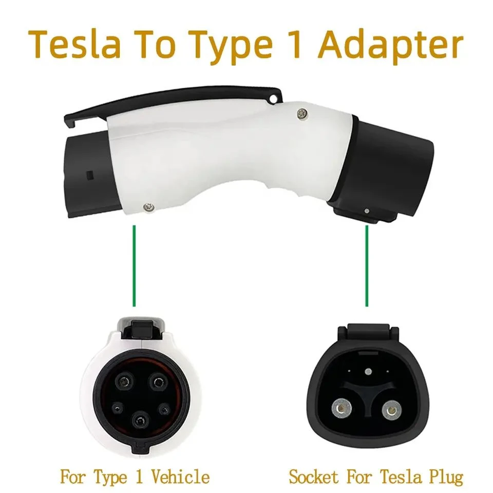 Highfly Factory Custom AC Electric Vehicle Charger Connector Socket Plug Tpc to Type 1 EV Adapter