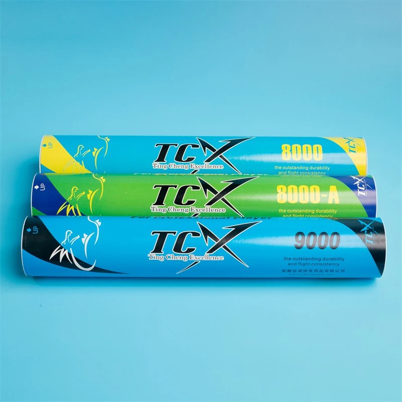 Tcx9000-Blue Goose Feather with 3 Layer Cork Tournament Badminton Shuttlecock