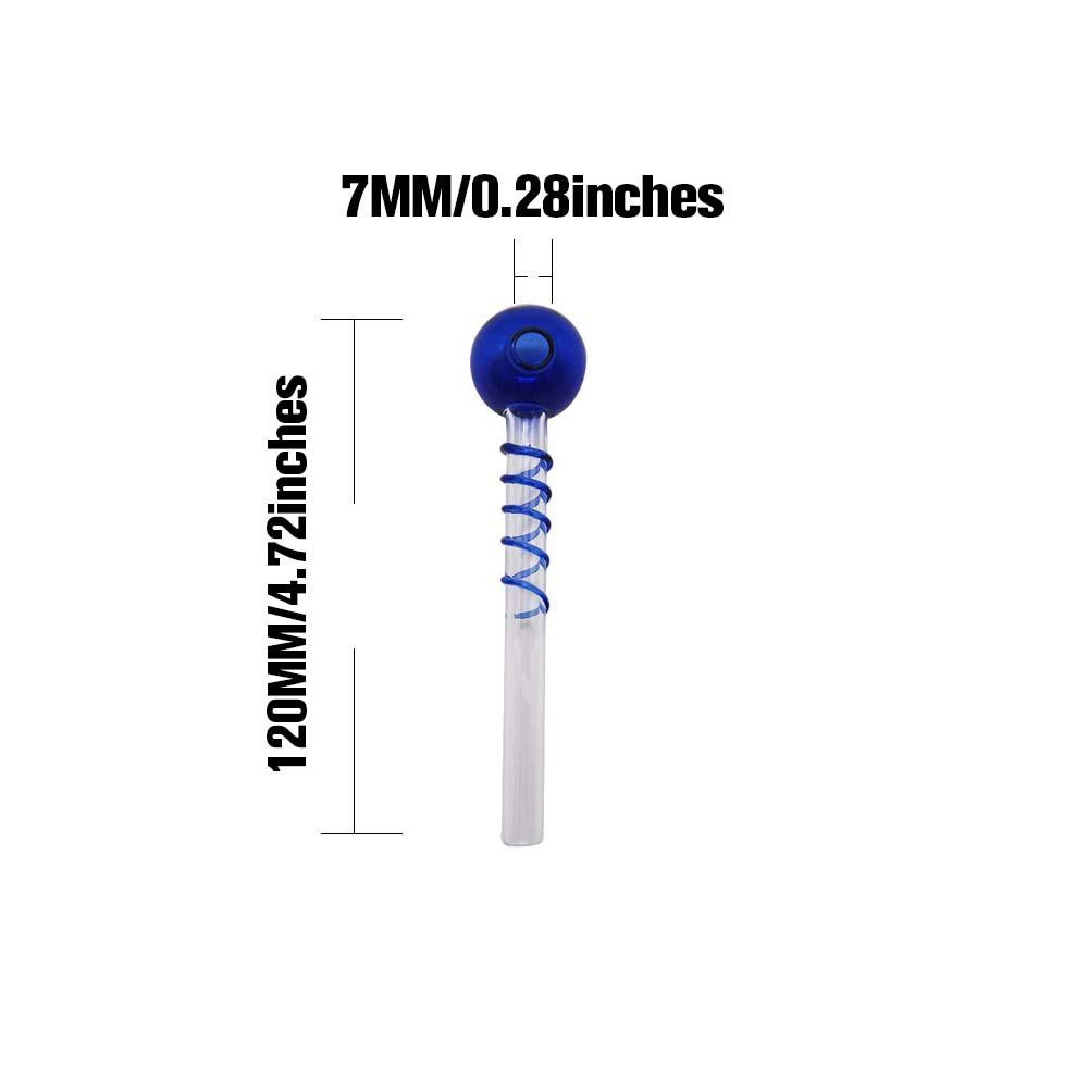 زجاج ينحني زيت 4.7 بوصة أنبوب صدع ماء منتفخ باليد ملحقات تدخير الأنابيب