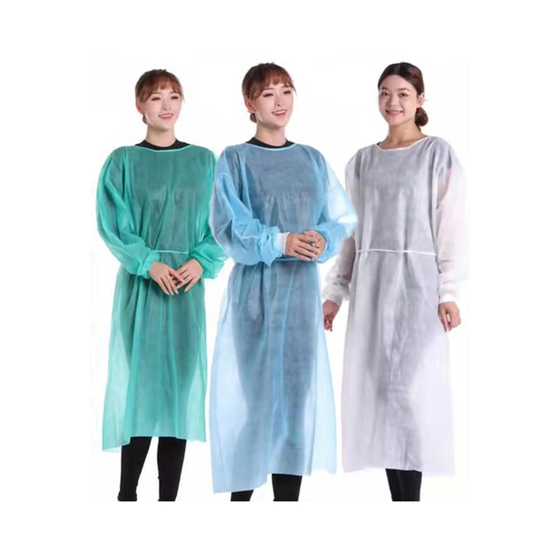 Disposable PP Isolation Gown Protective Apparel Light Weight Isolation Gown