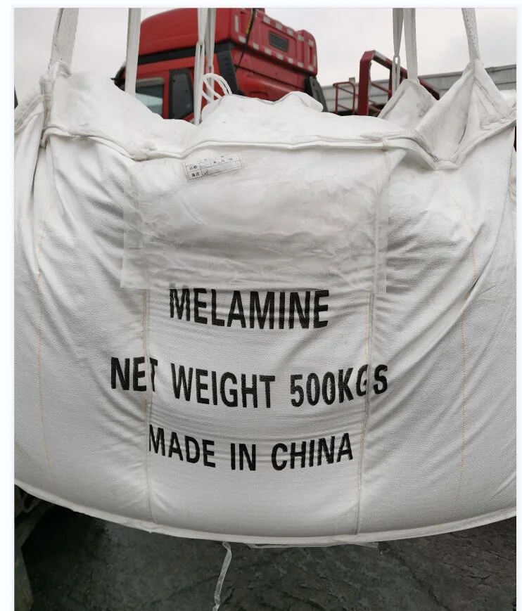 Hohe Qualität 99,8% Melamin Pulver Harz Rohstoff Fabrik Preis Melaminpulver