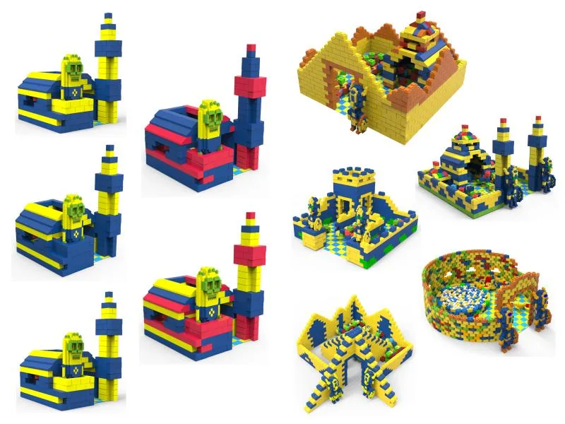 High Density Construction Brick Toy EPP Playground Toys Bus Buildings Set Foam Blocks for Kids Baby