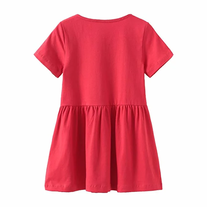 Infant Goods Baby Clothes Toddler Girls Summer Cotton Dresses Short Sleeve Shirt