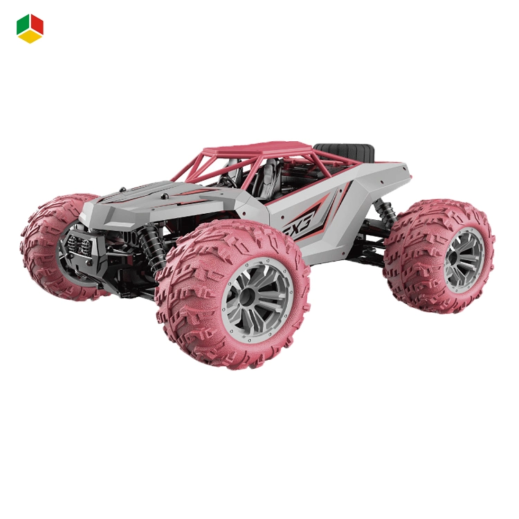 QS 1: 14 2.4G 4X4 Remote Control Toy Radio Control off Road Model Truck Vehicles High Speed Alloy Diecast RC Car for Kids 2 Color Assort