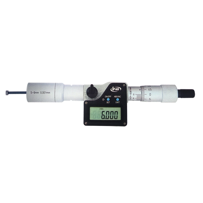 5-6mm IP65 Digital Three Point Internal Micrometer