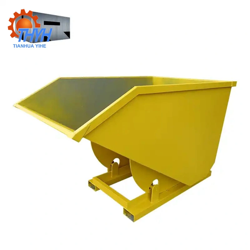 Good Quality Portable Self Dumping Steel Dumping Hopper Construction Waste Container