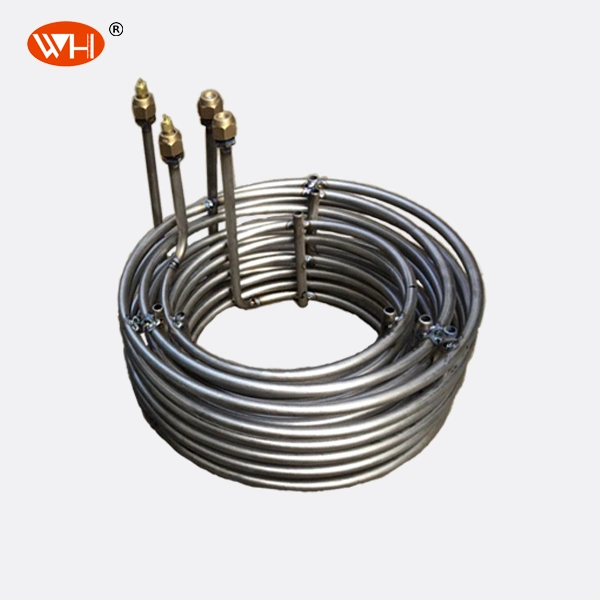 Salt Water Condenser Pure Titanium R134A Water Cooled Condenser Coil