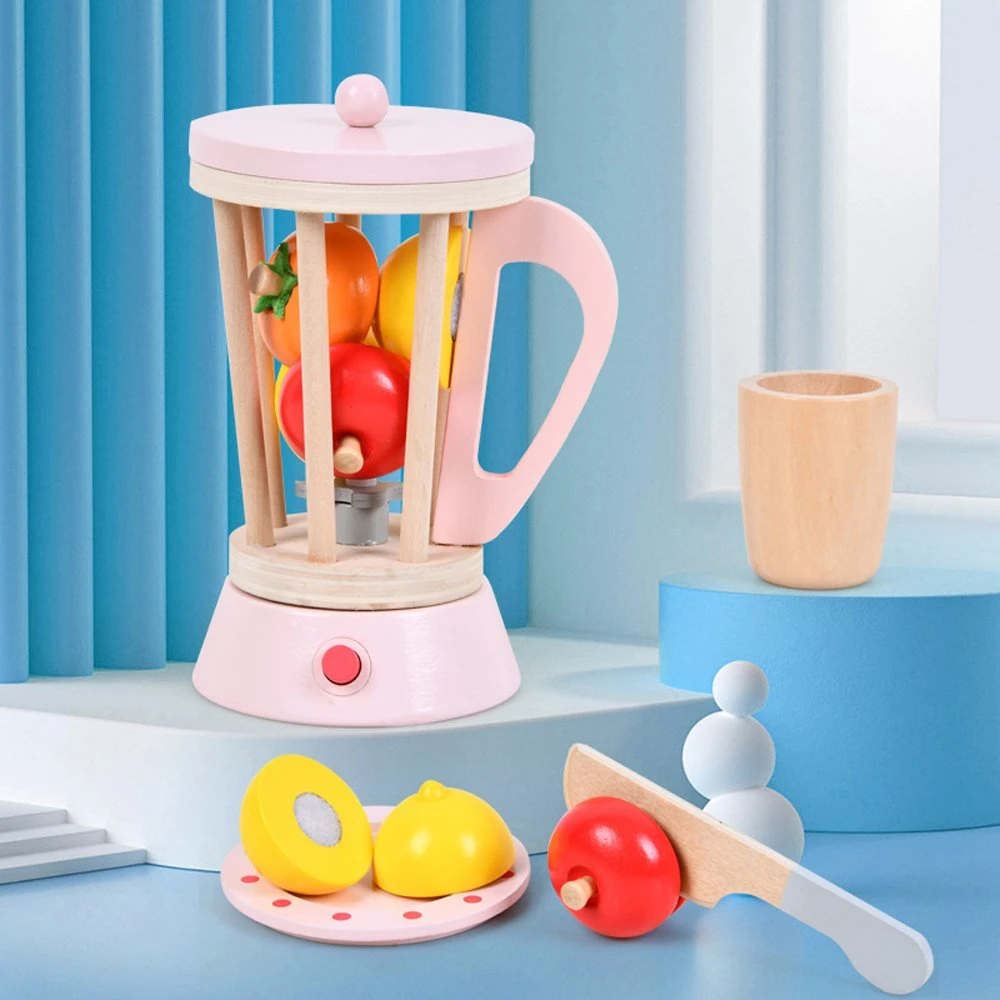 Les enfants en bois, jus de fruits de la machine de cuisson de Simulation de machine, machine à café, machine à pain, four à micro-ondes, une Cuisine Jouets