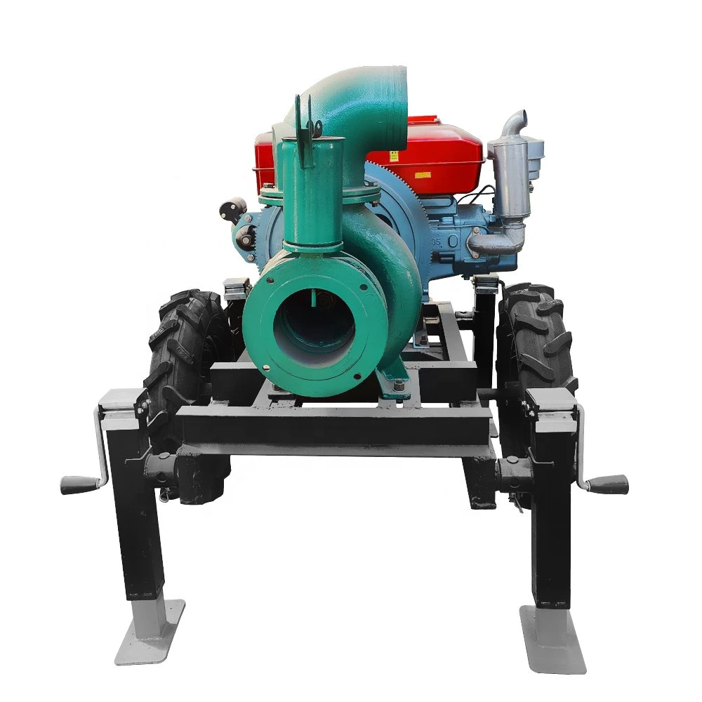 محرك ديزل 18 HP مبرد بالمياه 6 بوصات طرد مركزي للماء مجموعة المضخة