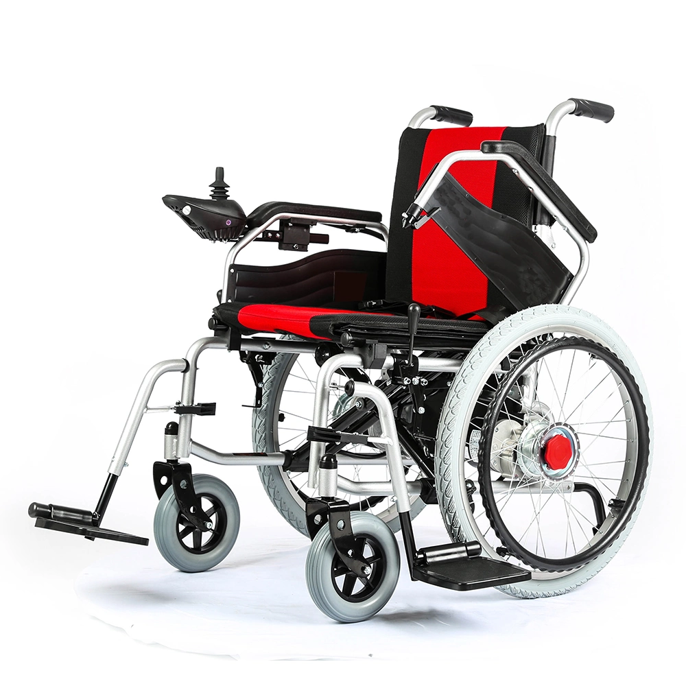 Factory Supply Loading Capacity 100 Kg Lithium Battery Electric Power Wheelchair Lightweight