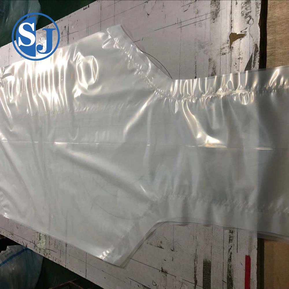 Sack interno seguro y confiable de contenedor PE transparente Interior Bolsa de película para el embalaje de piezas y componentes