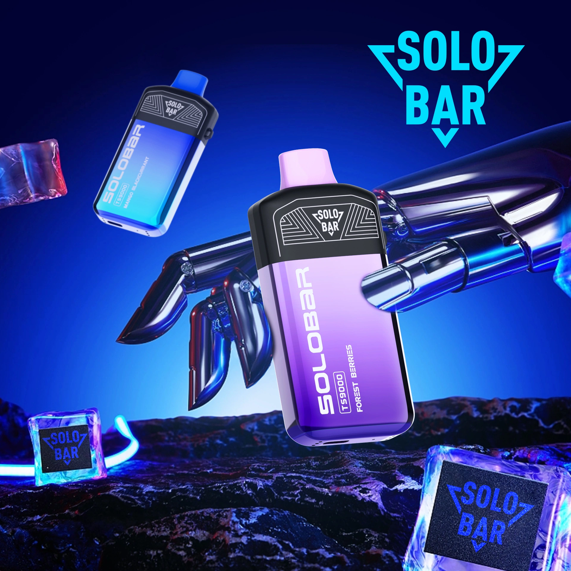 بار Vape Solo Bar من الولايات المتحدة الأمريكية للبيع الساخن Ts9000، Vape 20 مل، قابل للاستخدام مرة أخرى