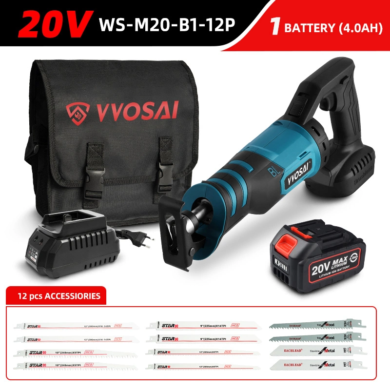 Set of High quality/High cost performance  Vvosai 20V Lightweight Electric Reciprocating Saw