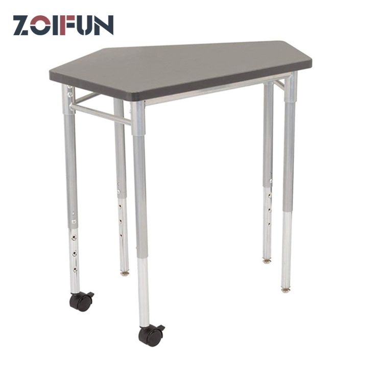 School Student Study Furniture Sets Removable Portable Mobile Wood Iron Study School Desks Equipment