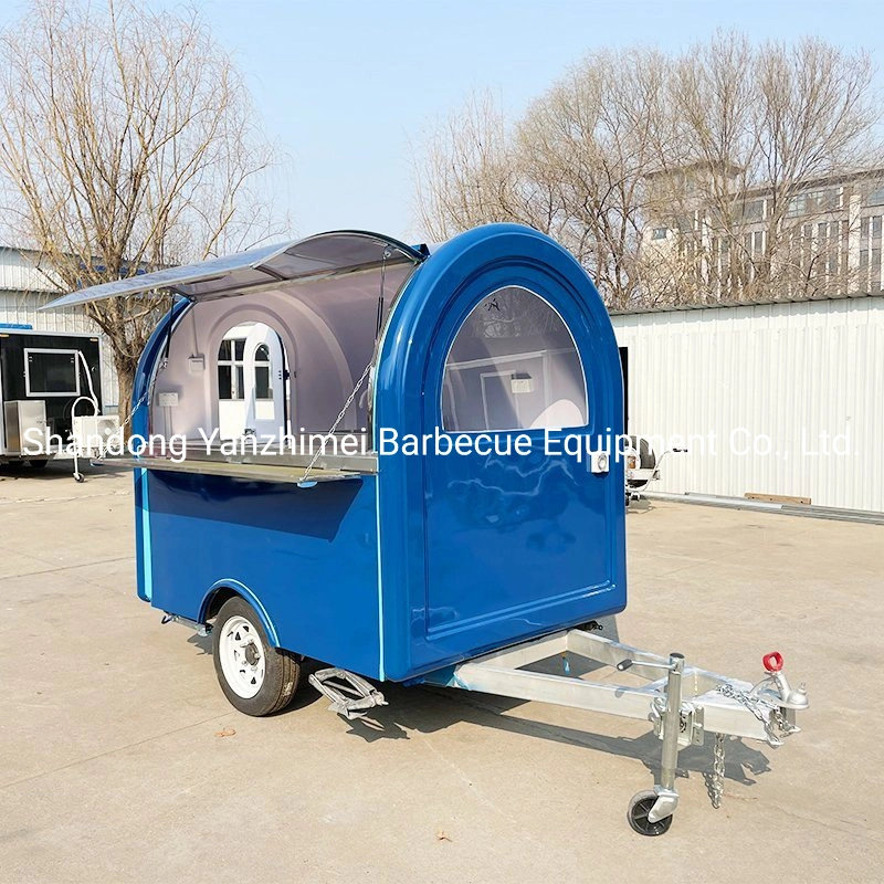 Mobile Food Trailer Ice Cream Sandwich Coffee Food Cart Mini Mobile Food Truck with Kitchen