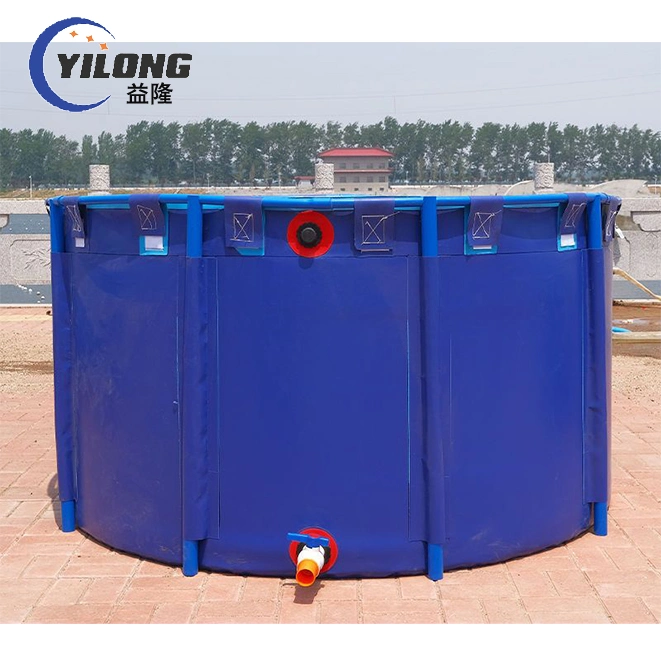 Plastic Farme PVC Coated Tarpaulin Fish Round Pond Collapsible Water Storage Tank