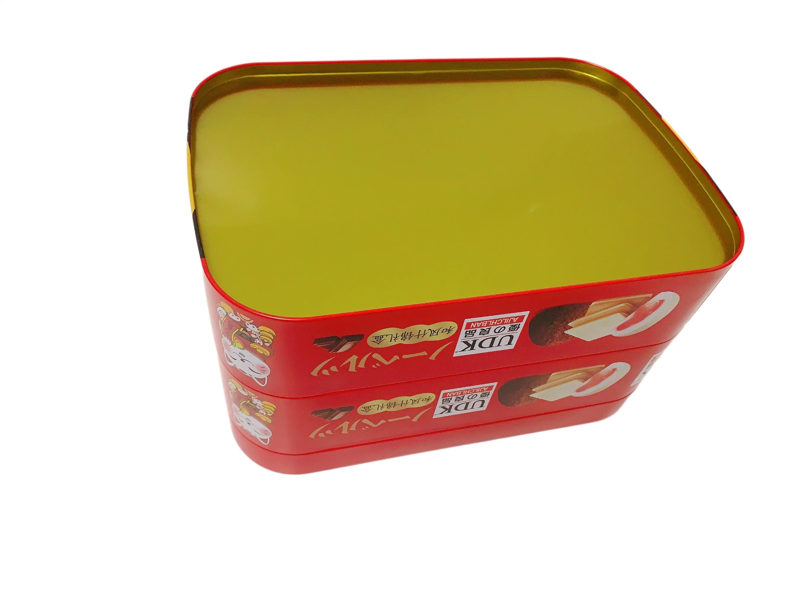 заводская цена Оваль Шспе металлический шоколад олово Рождественский подарок олово Коробки Упаковка Cookies Tin Box