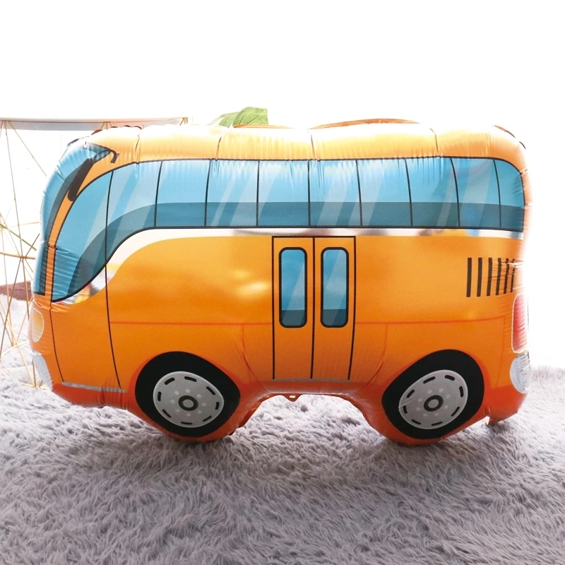 Cartoon Car Fire Truck Auto Train Foil Balloons Gifts Baby Shower Birthday Party Decoration Kids Balls Helium Balloons