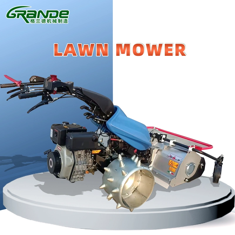 professional Diesel Engine Lawn Mower Grass Cutter Tractor Garden