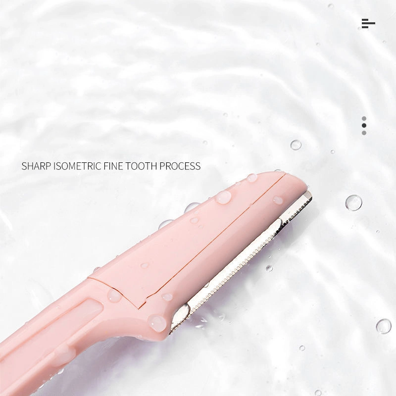 Portable Beginner Knife Stainless Steel Blade Beauty Tool Mini Manual Folding Eyebrow Trimmer