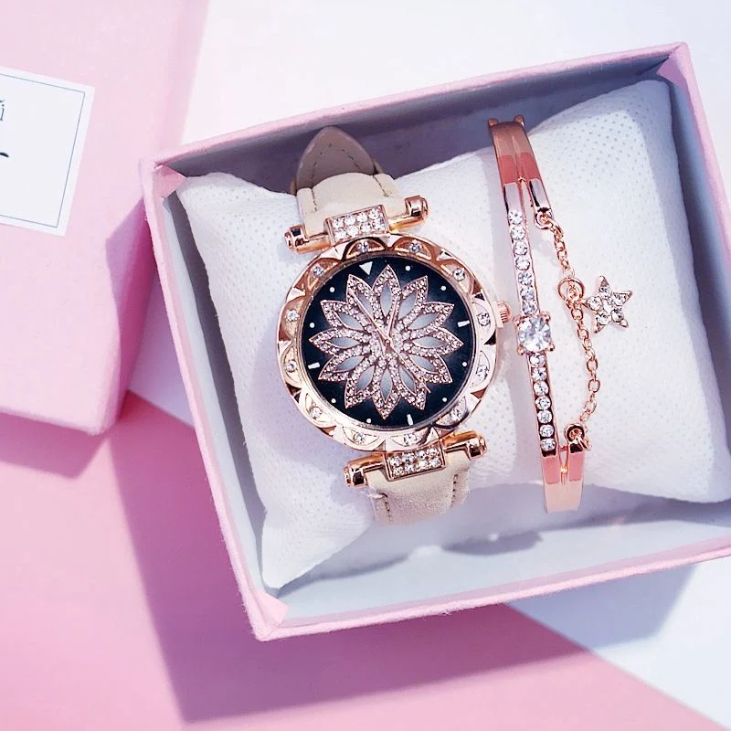 9 Colors Set Wholesale/Supplier Luxury Women Crystal Bracelet Ladies Watches