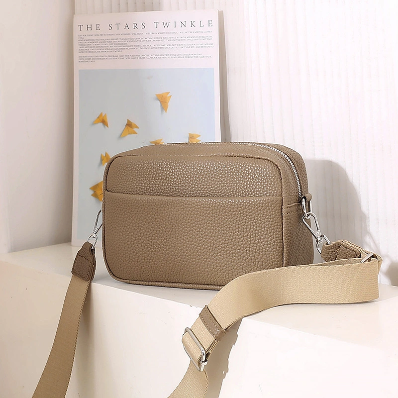 Foreign Trade Solid Color PU Cross-Body Bag Women's Small Bag