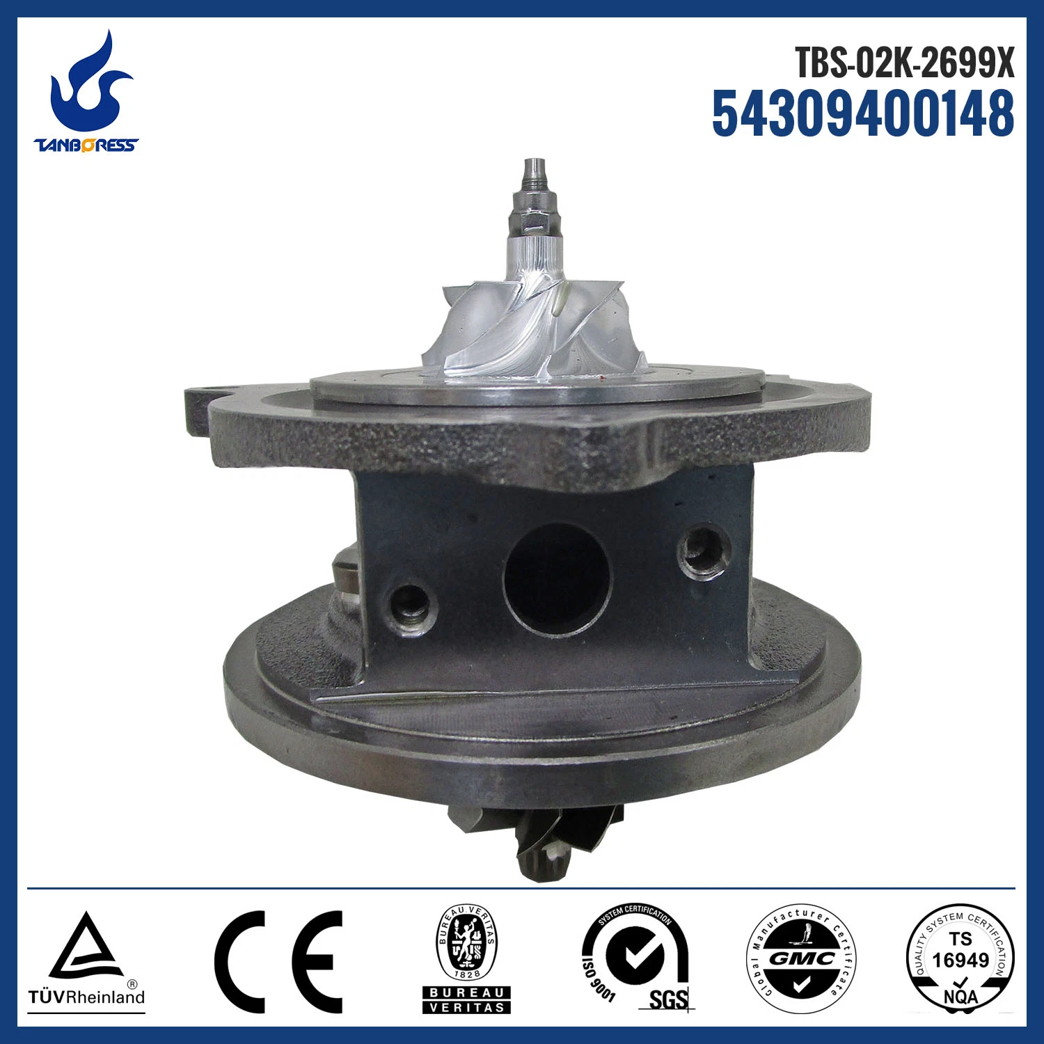 Tanboress high quality electric turbos billet core for turbos Volkswagen Polo 1.4 TDI engine type CUSA CUSB  CYZB model BV30 16309880003 04B253019AX V03846415CV