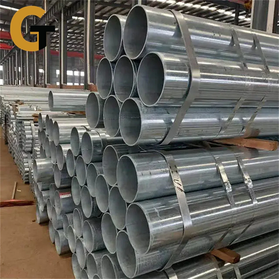 High quality/High cost performance Hot Dipped Gi Round Steel Galvanized Steel Tube Pipe Hot Rolled Mild Carbon Steel S235 Zinc Coated ERW Welded Galvanized Pipe