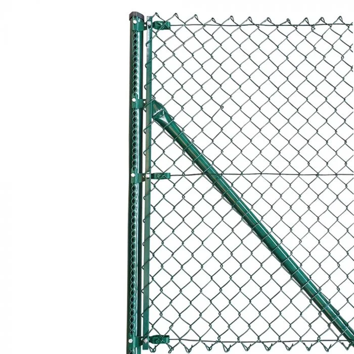 PVC Coated Diamond Wire Mesh Chain Link Fence for Sports Ground