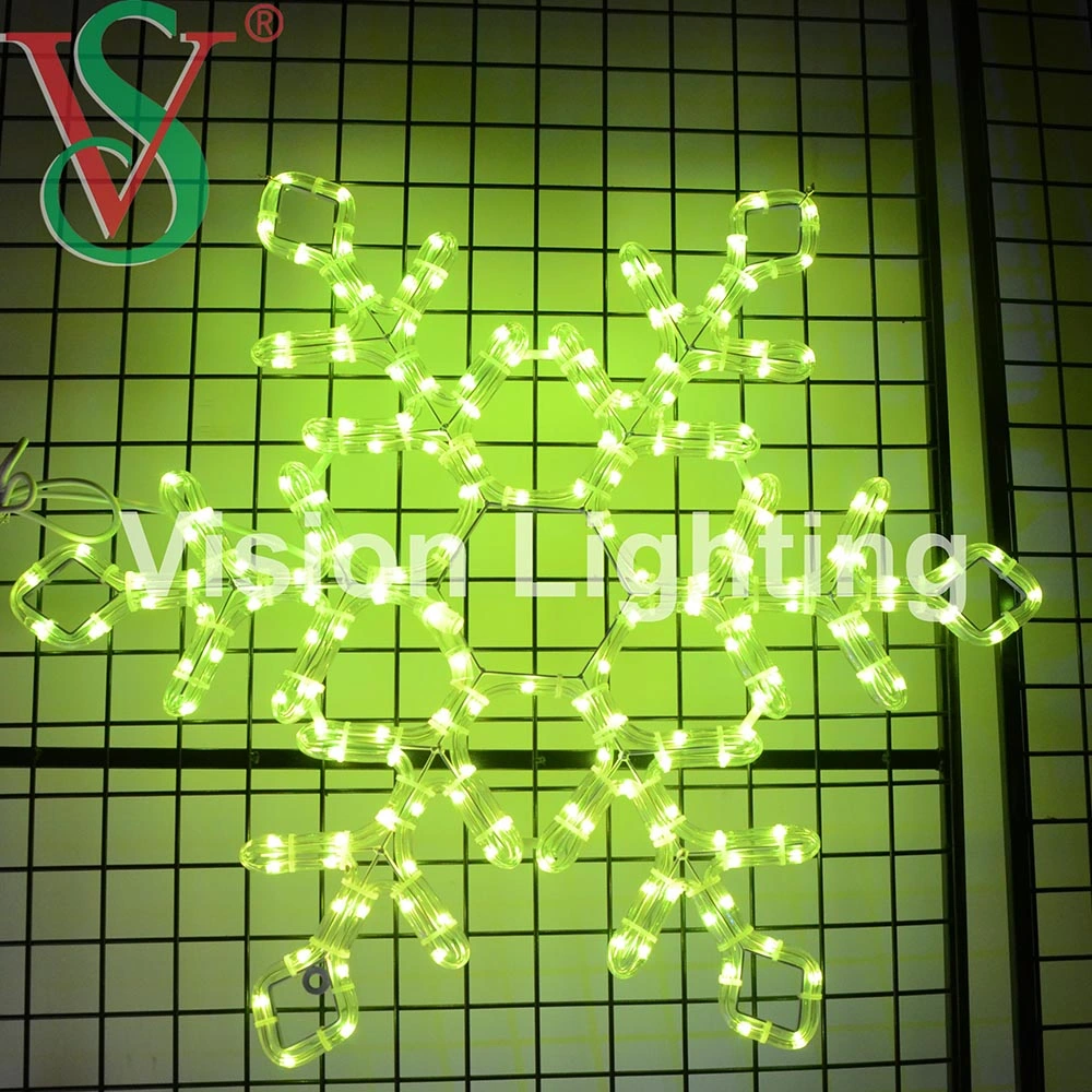 2D LED programable personalizada decoración Navidad LED DMX cuerda de la luz de los copos de nieve