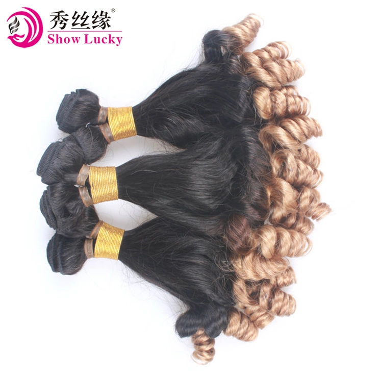 8A Grade 100% European Virgin Hair Products Fumi Hair Ombre 1b/Blonde Remy Human Hair Weaving