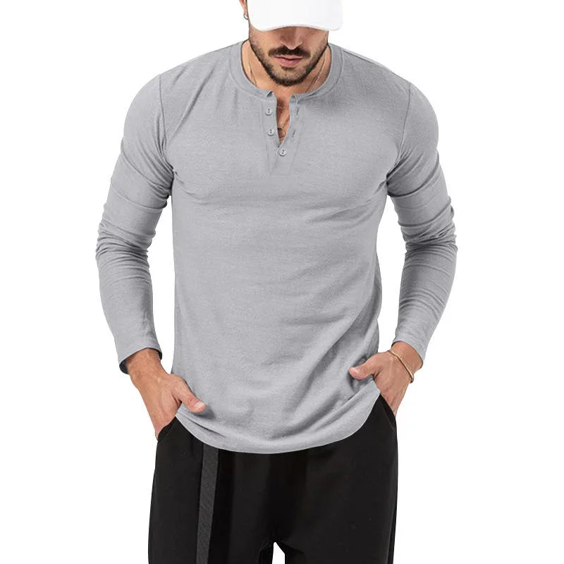 Round Neck T-Shirt Loose Pullover White Cheap Wholesale/Supplier Long-Sleeve Polo Shirt