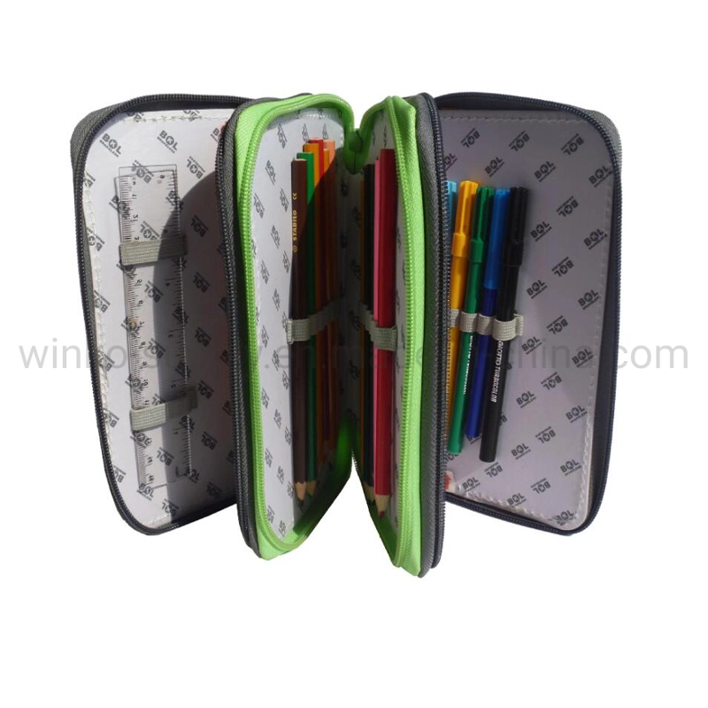 Large Storge PVC Student Pencil Case with Cartoon Printing